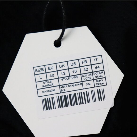 NWT OW‎ Intimates Asta Shapewear Racerback Unpadded Bralette Bra Black Large - Picture 6 of 10